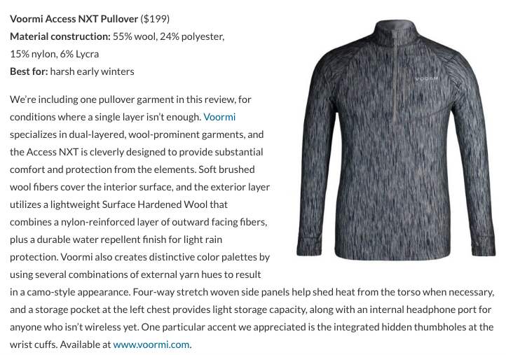 UltraRunning Magazine Features the Access NXT Pullover