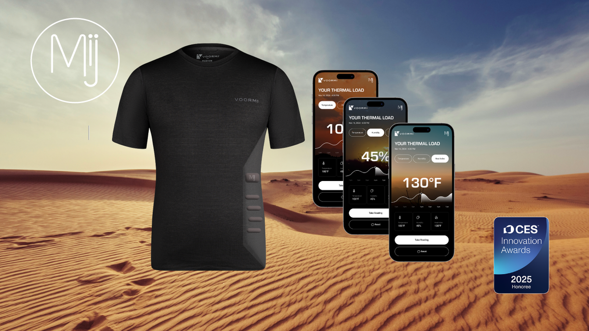 Futuristic Fabrics: Voormi Smart T-Shirt Debut’s ‘Mij’ Technology